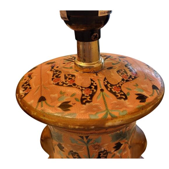 Vintage Antique Chinese Porcelain Mandarin Vase Table Lamp Hand Painted 17.5" - Picture 13 of 16